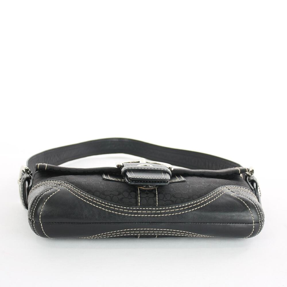 Coach Vintage Black Soho Signature Buckle Demi Shoulder Bag 3628 - Picture 6 of 9